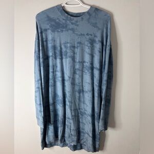 Miiyu Blue Tie-Dye Long Sleeve Shirt